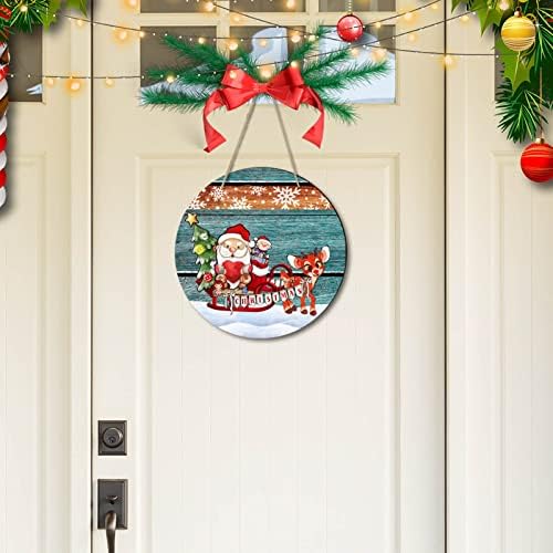 Примитивна Коледна Гирлянда Коледна Дървена Подвесная Знак Празнична Украса на Дома с Дървена Табела Подвесная