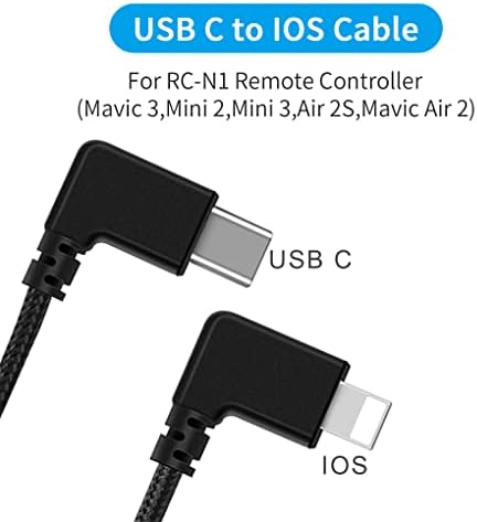 Кабел за трансфер на данни USB-C на дистанционното управление за RC-N1 (Mini 2, Mini3, Mavic 2 AIR, AIR 2S, Mavic 3) за телефони и таблети-кабел вход изход