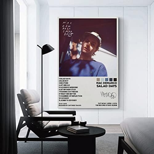 KBUYS Mac Demarco Маруля Дни Музикален Албум Плакат HD Печат Върху Платно Стенно Изкуство, Естетика на Интериор 12x18 инча (30x45 см)