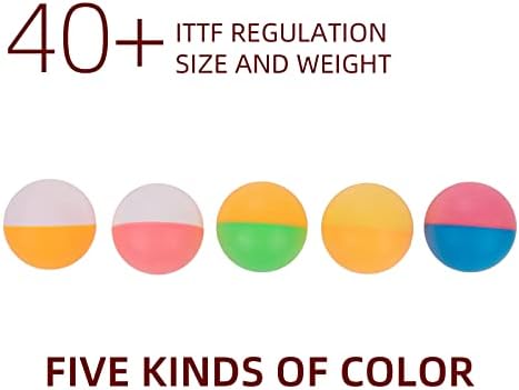 yuiane Нов материал 40 + два цвята Професионален Предене за тенис на маса Цветни топки за тенис, специално проектирани
