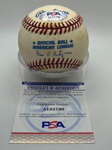Джим Ривера Уайт Сокс Атлетикс Подписа Автограф Официален Представител на MLB Бейзбол PSA DNA - Бейзболни топки С Автографи