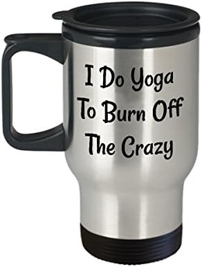 Кафеена Чаша за йога, Най-Забавната Уникална Поза за Йога, Чаена Чаша, Идеална Идея за мъже И жени, аз се занимавам с йога, за да се отърве от лудостта