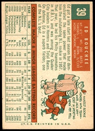 1959 Topps # 39 Ед Бучи Филаделфия Филис (Бейзболна картичка), БИВШ Филис