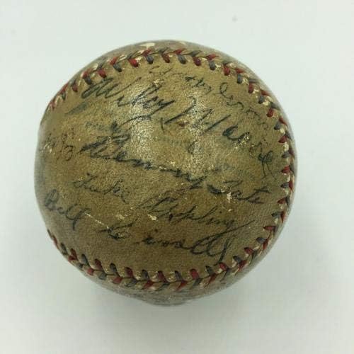1931 Джими Фокс Левти Grove, Мики Cochran, Екипът на Red Faber, Подписан от бейсбольным клуб SGC - Бейзболни топки с автографи
