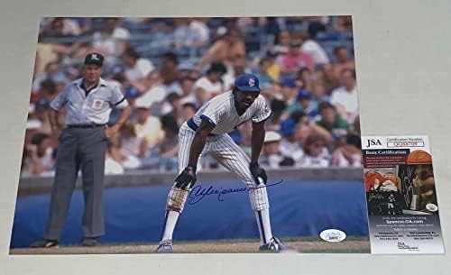 Андре Доусън подписа снимка Chicago Cubs 11x14 с автограф HOF JSA - Снимки на MLB с автограф