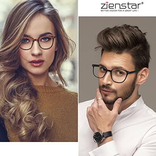 Очила за четене Zienstar за Жени и мъже, Блокиране на синя светлина, 3 опаковки, Извънгабаритни Модерни Компютърни