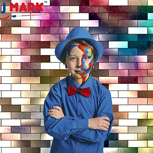J MARK Детски Paint Set - Комплект акрилни бои на all inclusive за деца - Безопасни Миещи се Бои, Чанта за съхранение, Дървен Статив, Четки, Палитра, платно и набор от бои