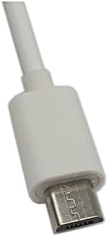 zdyCGTime 4-Инчов мобилен телефон / таблет USB Micro за мъже и жени, кабел удължителен кабел за синхронизация и зареждане (2 опаковки бял цвят)
