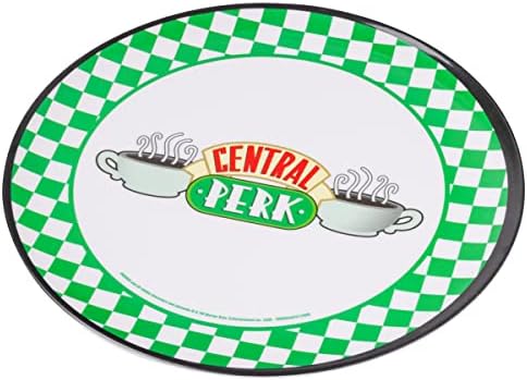 Сребърен Логото на Buffalo Friends Central Perk Фигура на дъската, Определени Меламиновых чинии от 4 теми, Многоцветен, Стандартен