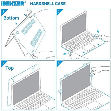 IBENZER е Съвместим с 12-инчов корпус MacBook, Твърд калъф за Mac 12'с дисплей Retina Модел A1534 (най-новата
