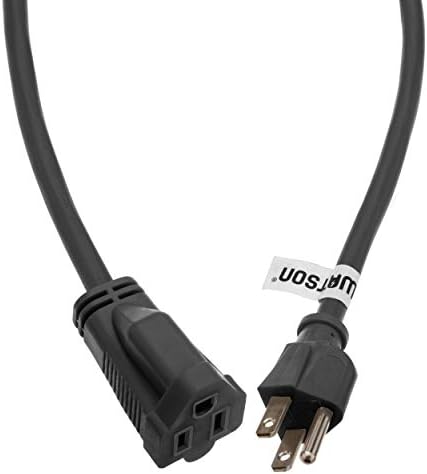 Удължителен кабел за захранване Уотсън ac адаптер (14 AWG, черен, 50')