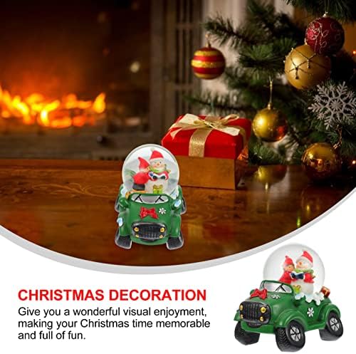Коледни Подаръци за Пълнене на Отглеждане, Коледа Снежна Топка, Водна Топка Дядо Коледа в Зеления Автомобил,