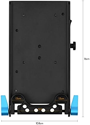 Адаптер за Пистолета платка с V-Образно Затваряне на V-Lock с щипка, за пръчка с двоен отвор 15 мм NP-FW50, манекен, Подмяна на батерия за Sony A7 A7S A7R a7ⅱ a7sⅱ a7rⅱ A6300 A6400 A6500, Камер?