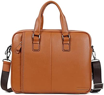 LSDJGDDE Портфейл от Естествена Кожа, чанта за лаптоп, офис чанта за мъже, Портфейли, голяма чанта от телешка