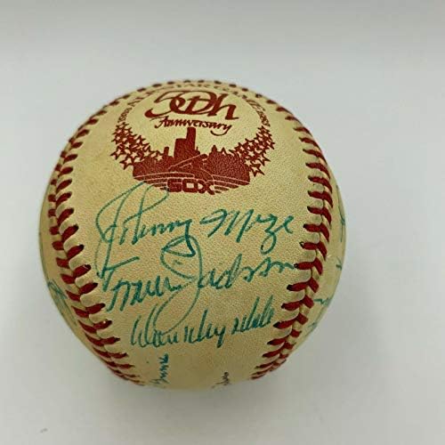 Берли Граймс Травис Джаксън Карл Hubbell КОПИТО Легенди на Бейзбола С Автограф от JSA COA - Бейзболни топки