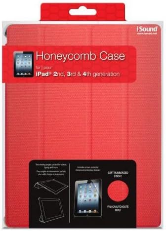 Твърд калъф iSound 3 в 1 Honeycomb за iPad 3-4-то поколение и iPad 2 (червен)