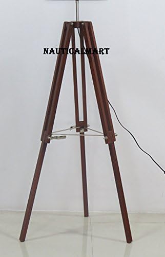 Дизайнерски под лампа с Дървена стойка-статив за Хол от NAUTICALMART
