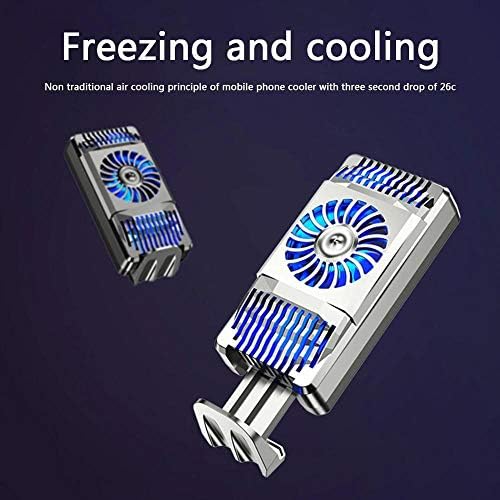 Вентилатор за охлаждане на радиатора мобилен телефон XJJZS USB Охладител за игра телефон, Преносим Тъпо Охладител бързо охлаждане (Цвят: A)