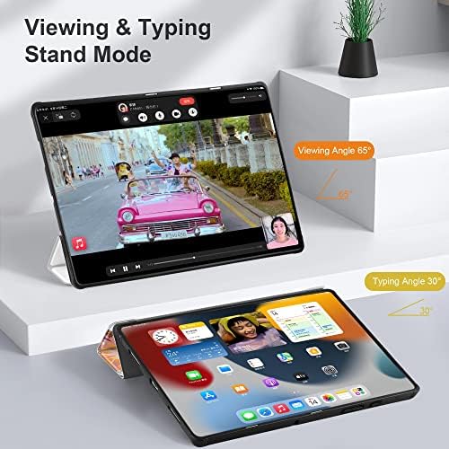 Калъф DONGKE за Samsung Galaxy Tab A8 10.5 инча 2022 (SM-X200/X205/X207), Трислоен калъф-поставка с автоматична