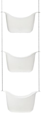 Umbra 022360-670 Bask, Бяла Подвесная Поставка за душ, Органайзер за съхранение на шампоан, Балсам, аксесоари