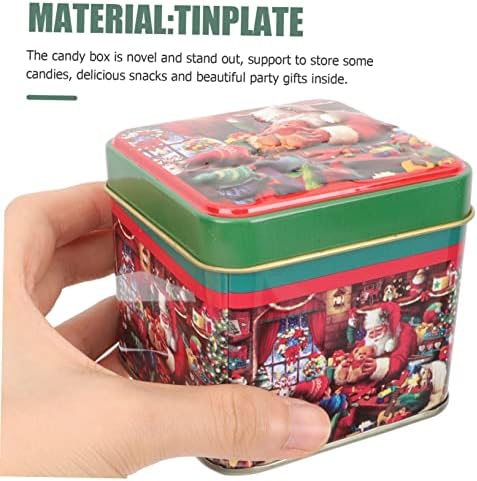 INOOMP 4 бр. Кутия Коледна Лидице кутия за Подарък Кутия за бонбони, Опаковки, кутии за подаръци, Кутии за опаковане