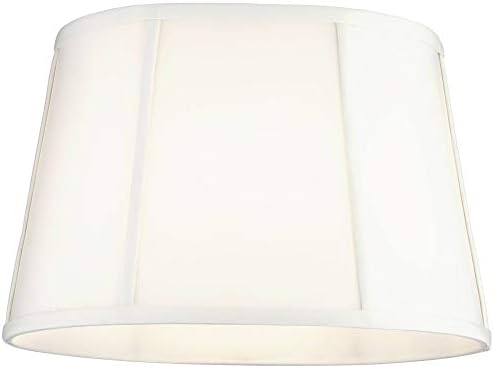 Бял ипподромный Малка Овална лампа за лампи Ширина 12 см и дълбочина 9 инча в горната част на x ширина 15 см