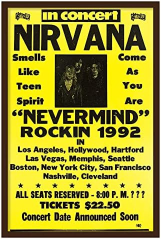 Пресни отпечатъци Концерт билборд новости CT Showprint Нирвана - 1992