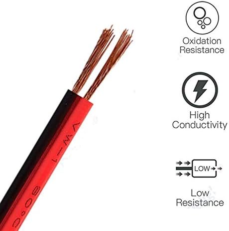 PYouo-Медна жица 20 м, кабел за led лента с изолация от меден проводник, 5/10 м, 2 контакт AWG 22 PVC, Удлинительный