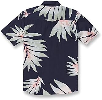 Риза с копчета с гавайским принтом Volcom Seeweed с къс ръкав (размери за големи и малки момчета)