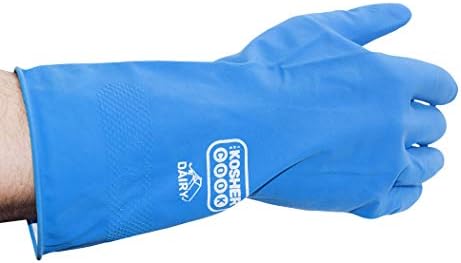 Ръкавици за почистване от нитрил млечно-синьо – Удобна подплата от флока и най-високата износоустойчивост на