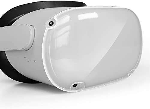 METORY Прозрачна Предна Защитна обвивка VR, устойчиво на надраскване, Калъф за Oculus Quest 2 - Предпазва Камери,