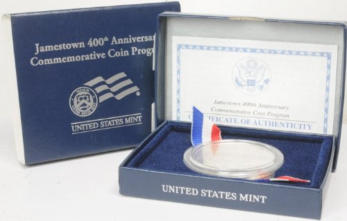 2007 Монетен двор на САЩ, на 400-годишнината Джеймстауна, Сребърен долар, Монета на стойност 1 щатски долар