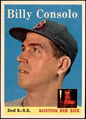 1958 Topps 148 Били Консоло на Бостън Ред Сокс (бейзболна картичка) NM/MT Red Sox