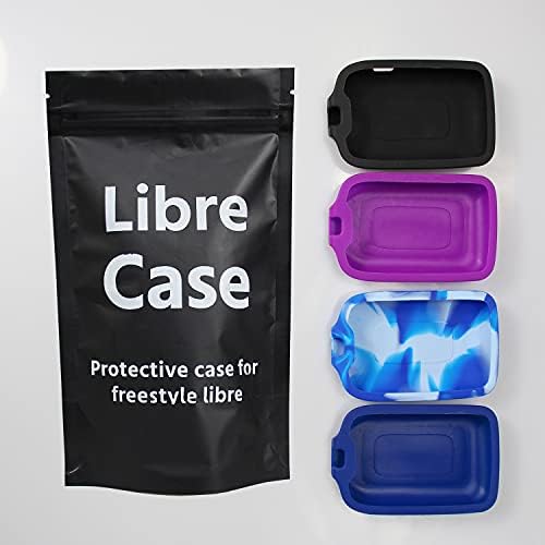 Мек силиконов калъф, съвместим с Freestyle Libre-Калъф за защита на устройства за четене (лилаво)