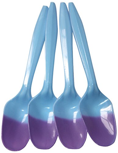 Лъжици за промяна на цвета на Go-2 Products P2100BP, Средно тегло, 5 инча, 2,9 грама, синьо-лилави (опаковка