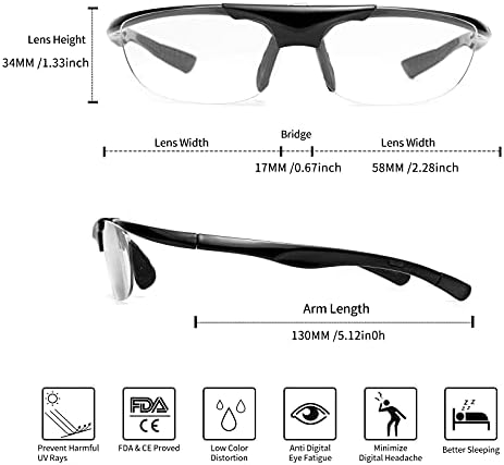 Полукадровые Черни Очила За четене, Сгъваеми Увеличително Стъкло, Четци Близкия и Далечния с двойно предназначение,