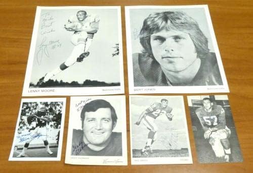 Много от 40 различни футболни автографи на звезди HOFs и т.н. - Снимки NFL с автограф