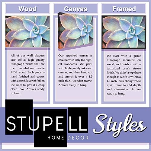 Stupell Home Décor Правила риболов Типография Опъната Платно на Стенно Изкуство, 24 x 1,5 x 24, С гордост Произведено