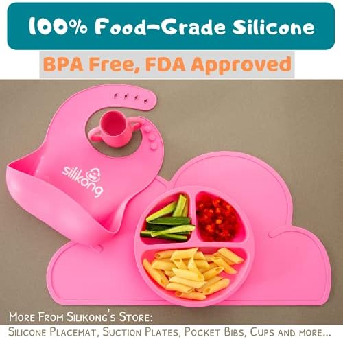 Разделени силиконови плочи Silikong за деца | Без BPA | Могат да се мият в съдомиялна машина, микровълнова печка