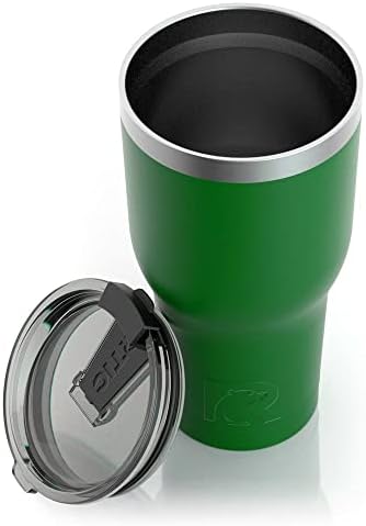 RTIC The Get Out and Go Изолирано Кафе Пътна чаша от неръждаема Стомана с капак, защищающая от разлив, за топли