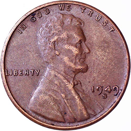 1949 S Линкълн пшеничен цент 1C много добър