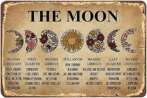 Eeypy Ведьмовские Подаръци за жени, Ретро Плакат с изображение на Лунната Вещици, Метална Лидице Табела, Ведьминский