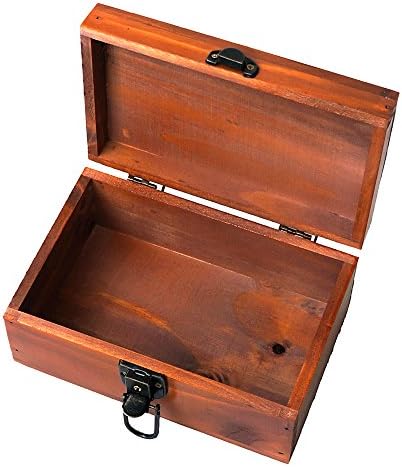 Awerise Персонални Дървена Кутия За спомен с Ключ от Замъка, Изработени По Поръчка в Ковчег За Бижута, Кутия