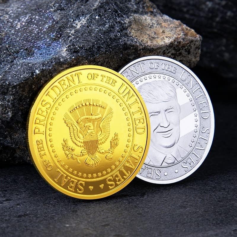 2021 Нов Тръмп, 45-ти президент на Съединените Щати, са подбрани Монета Crafts Challenge Златна монета (Сребро)