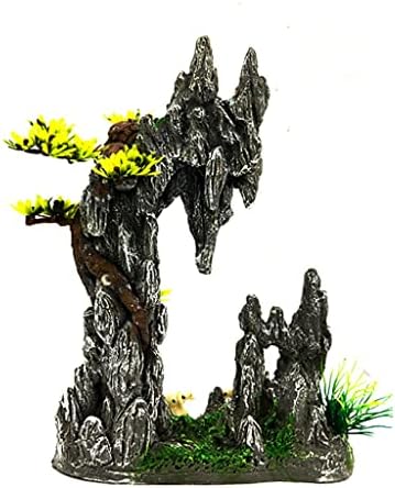 N/A Аквариумный Камък-Скала Водни Декорация на Аквариум За Риби Моделиране на Ландшафтния Дизайн Пейзаж от Смола