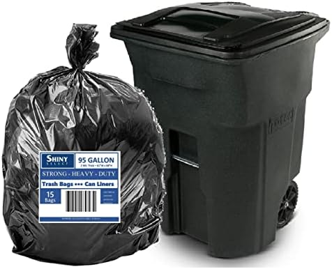 [65 ЛИТРА ] - Черни торби за боклук голям размер, Втулки за боклук резервоарите Много Големи по размер, Черни