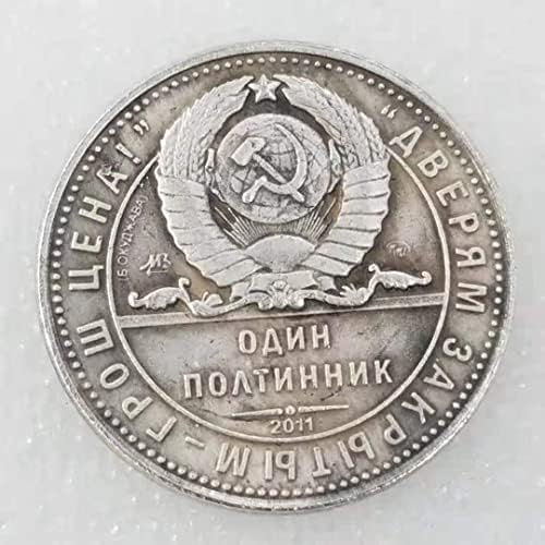 Старинни Занаяти От Руската Мед Със Сребърно Покритие Състарени Сребърни Долара, Чуждестранни Монети, Антични