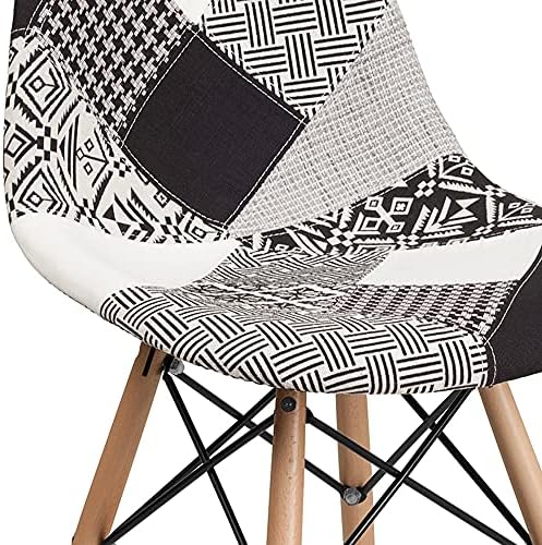 Стол от плат в стил мозайка Торино серия Flash Furniture Elon с дървени крака