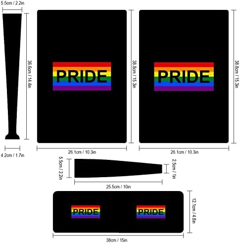 ЛГБТ Гей Гордост 3 бр. Стикер за цялото тяло, Стикер за PS5 Digital Edition за конзолата PS5 и контролер