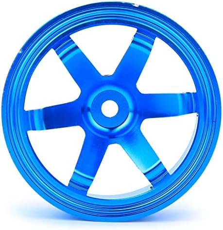 Метална Ступица колела, 4шт Ступица джанти от алуминиева сплав за Универсален модел на автомобил 1/10 Running Flat Drift RC (синьо)